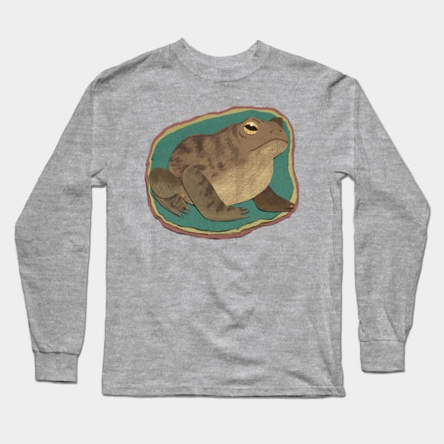 Paper craft toad Long Sleeve T-Shirt by Black Squirrel CT